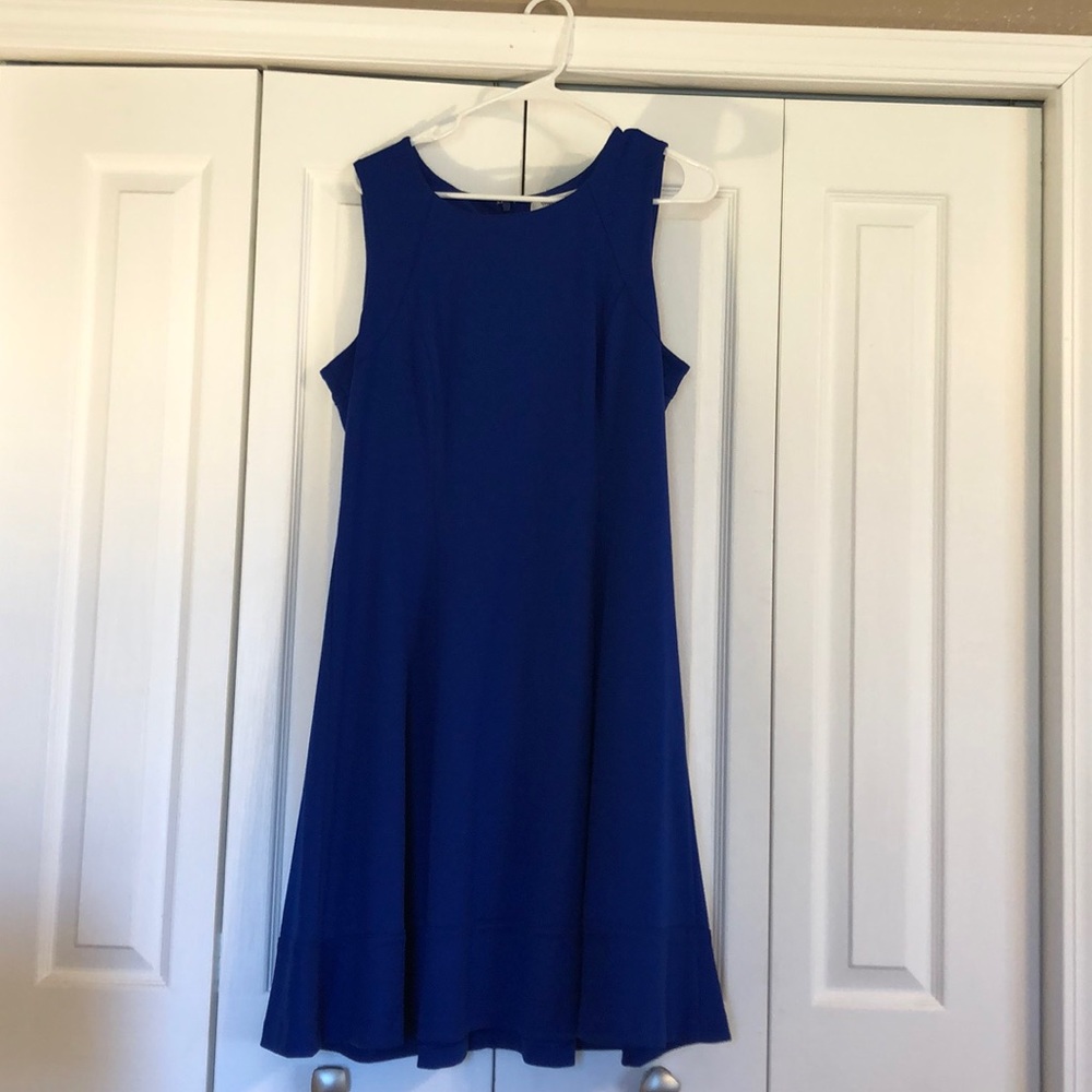 White House Black Market Blue Dress